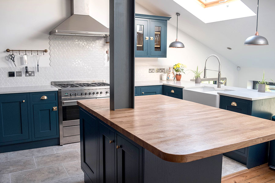 Hardwood kitchen worktop